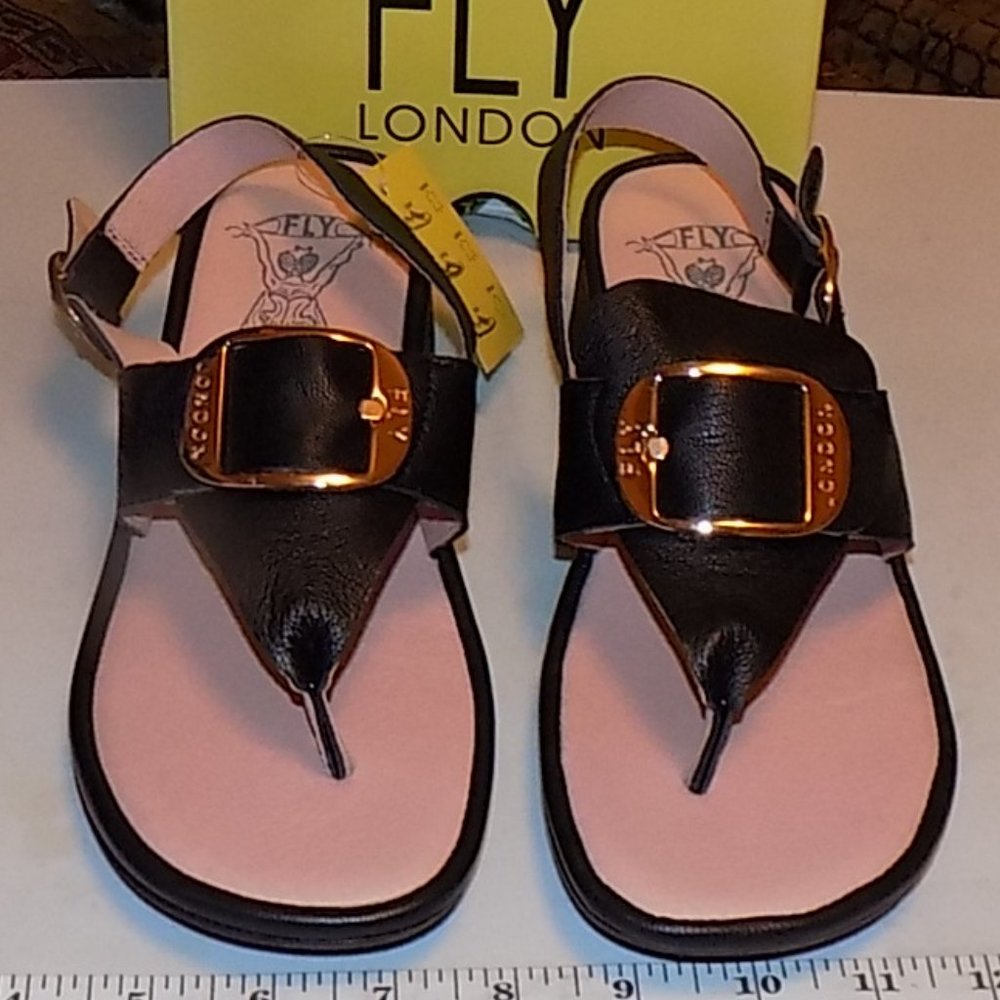New Fly London EMAT017FLY mousse black leather - Picture 2 of 15